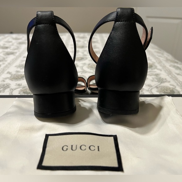 GUCCI HORSEBIT ANKLE STRAP BLACK SANDALS SIZE 36 EU / 6 US - $950.00 - Picture 3 of 11